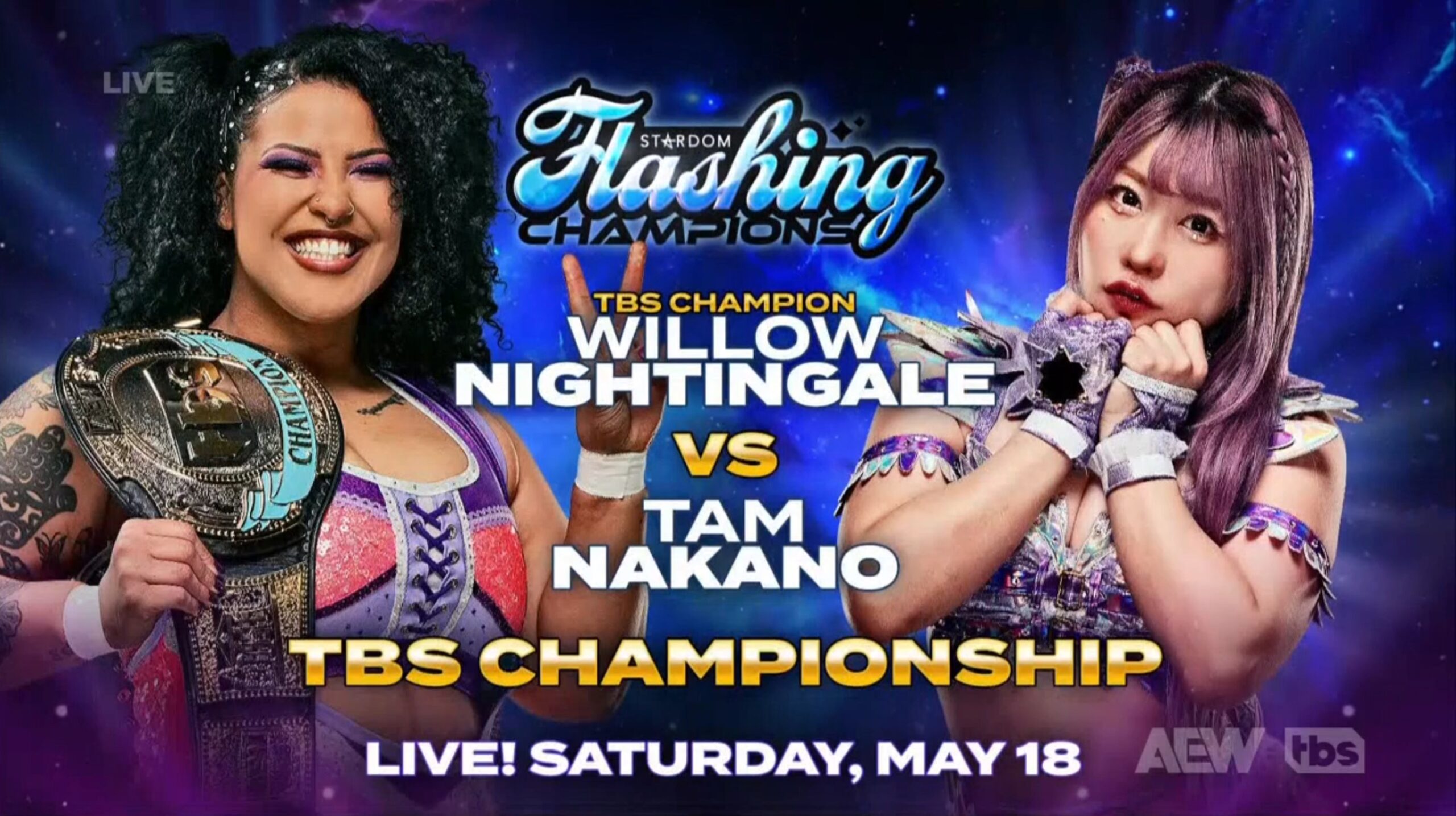 AEW’s Willow Nightingale to defend TBS title at Stardom Flashing Champions