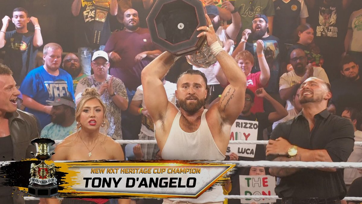Tony D’Angelo wins Heritage Cup trophy on WWE NXT