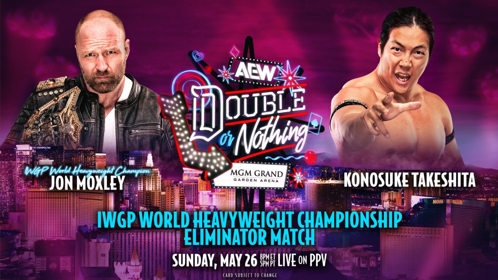 IWGP title eliminator match added to AEW Double or Nothing