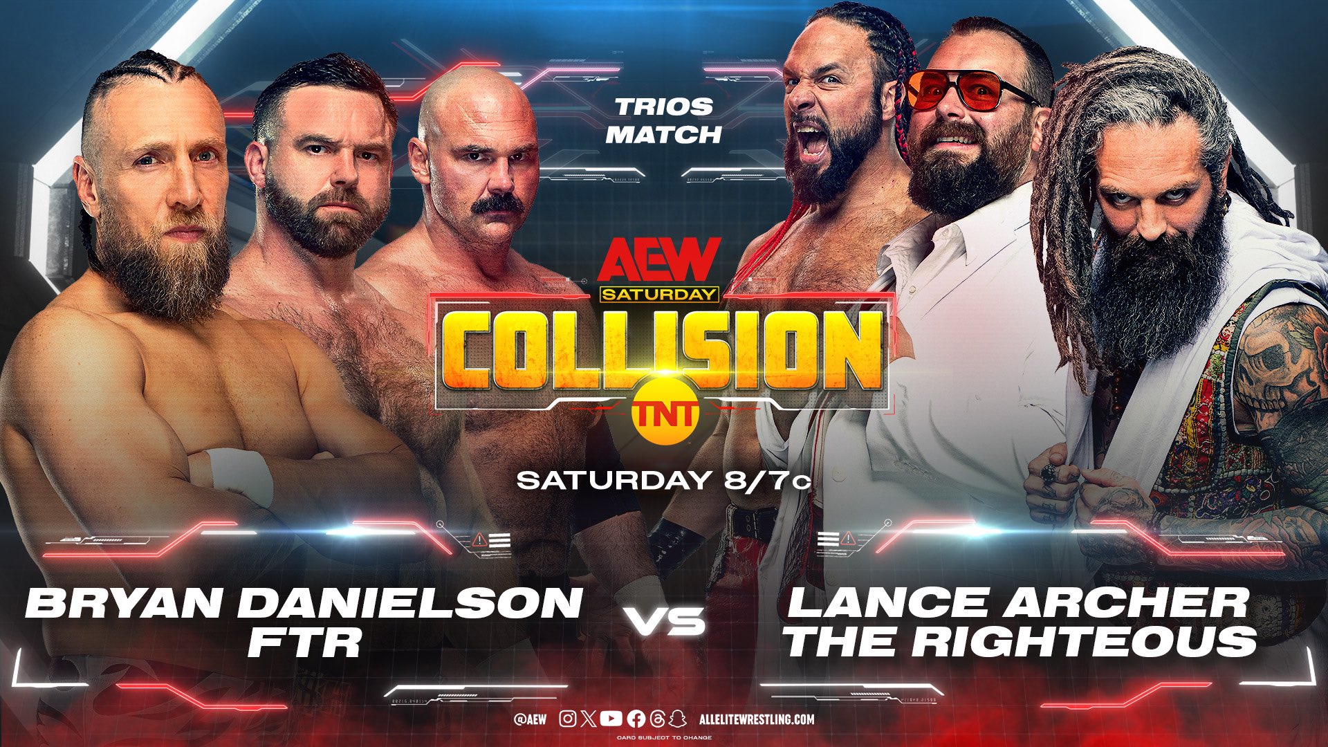 Bryan Danielson/FTR trios match part of updated AEW Collision lineup