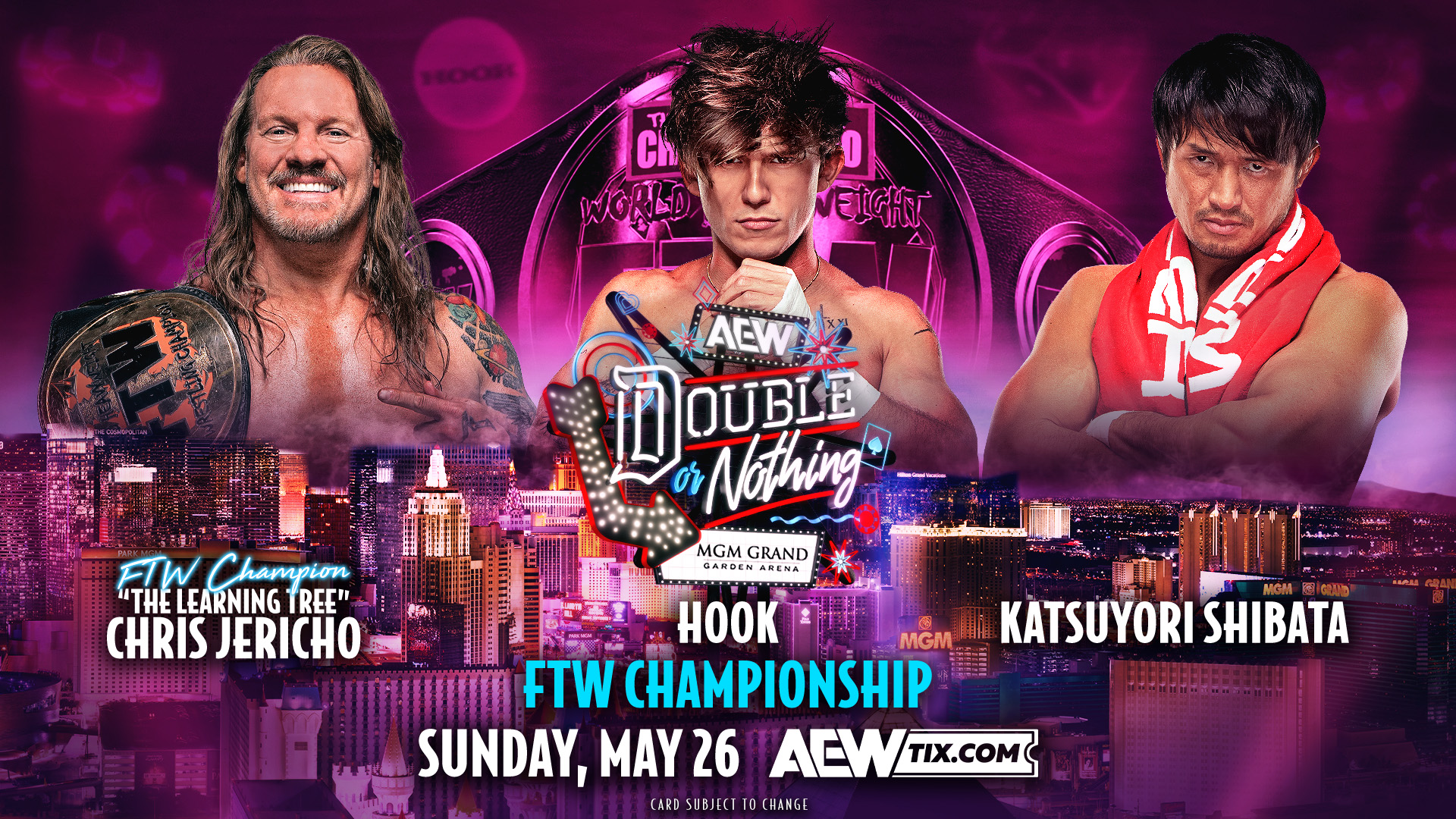 Three-way match for FTW Championship added to AEW Double or Nothing