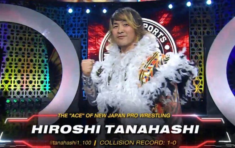 NJPW’s Hiroshi Tanahashi makes surprise appearance on AEW Collision