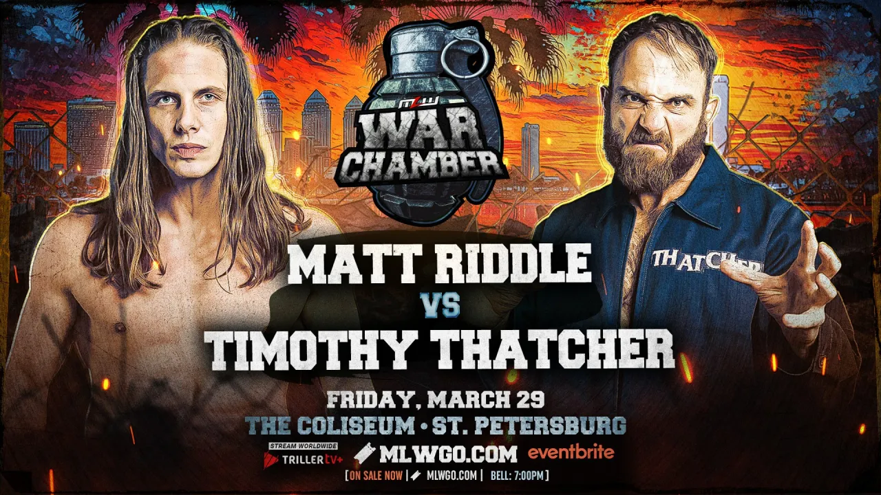 Matt Riddle vs. Timothy Thatcher booked for MLW War Chamber