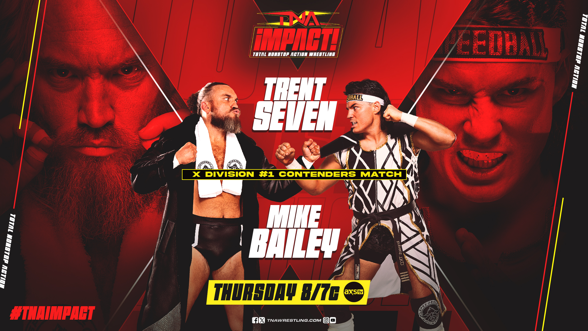 TNA Impact live results: ‘Speedball’ Mike Bailey vs. Trent Seven