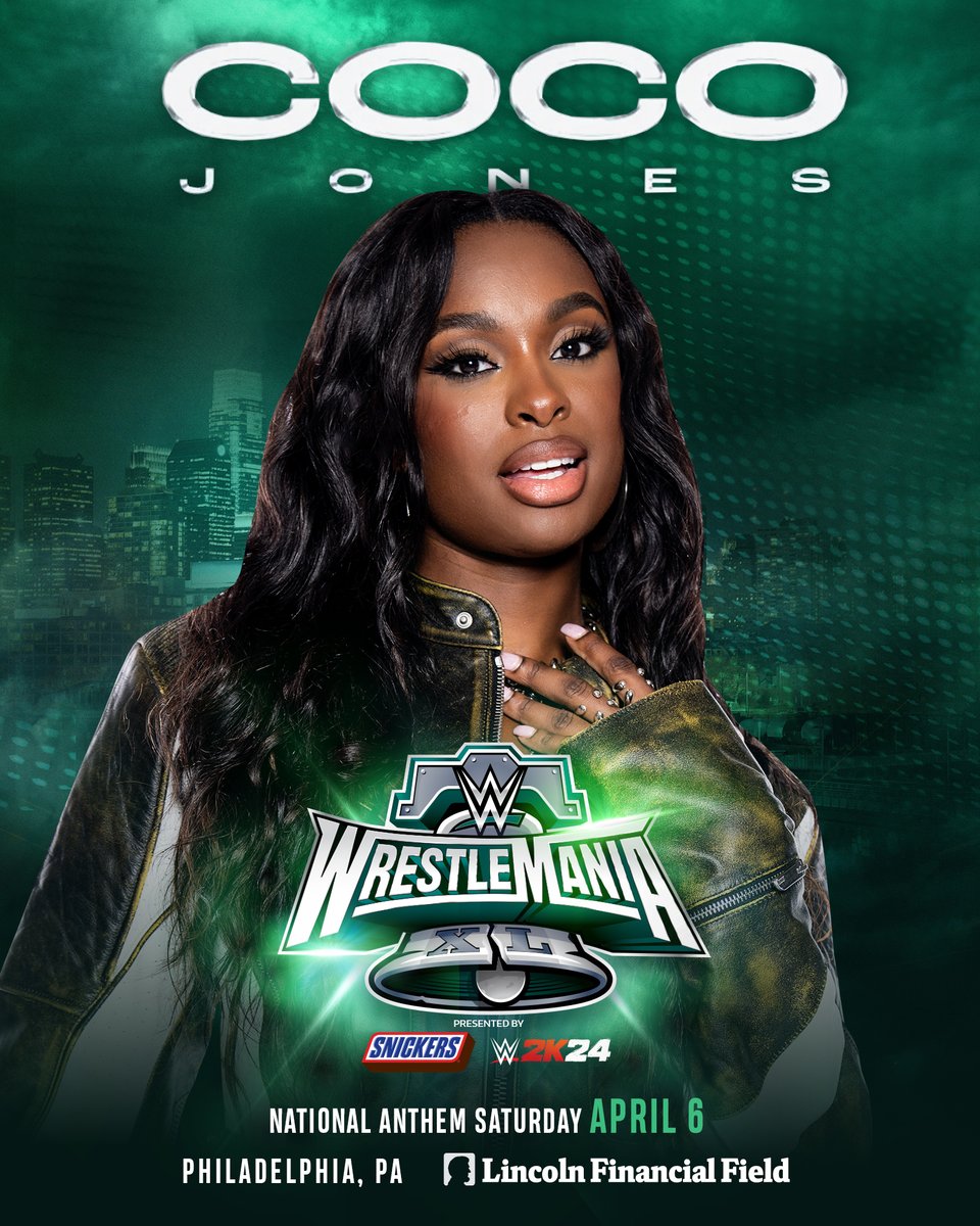 WWE reveals national anthem singer for WrestleMania 40 night one