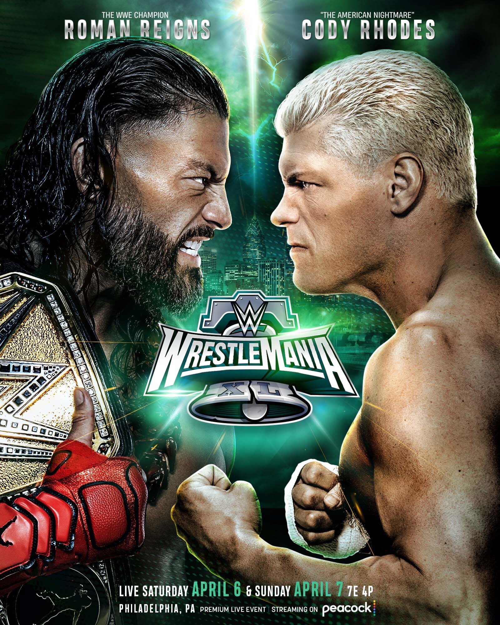 Roman Reigns vs. Cody Rhodes set for WWE WrestleMania 40 main event