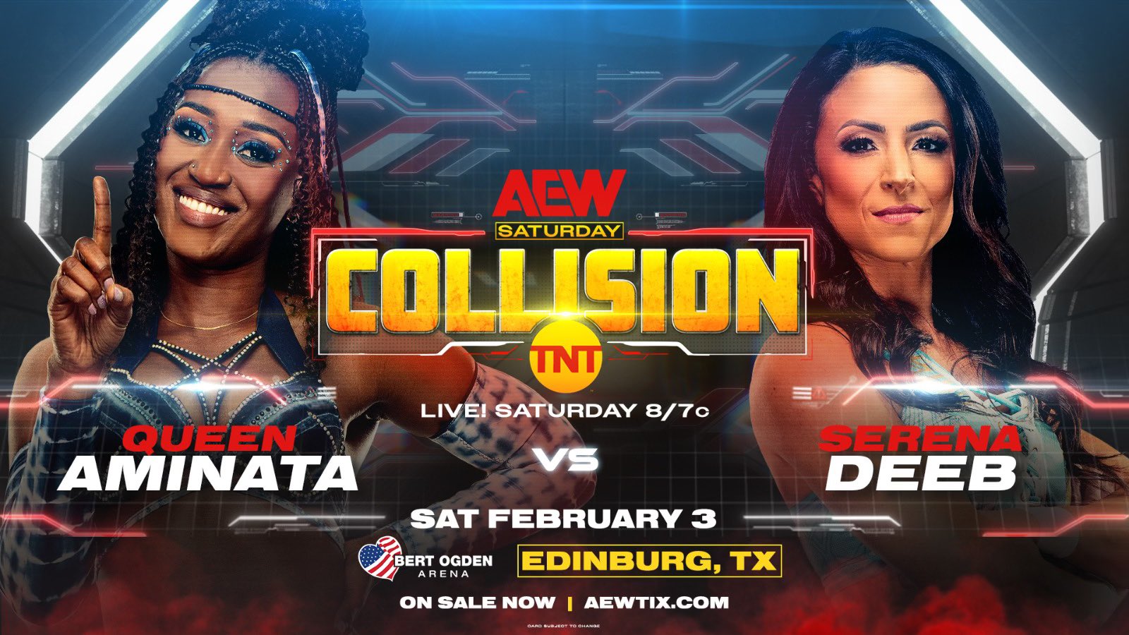 Serena Deeb vs. Queen Aminata announced for AEW Collision