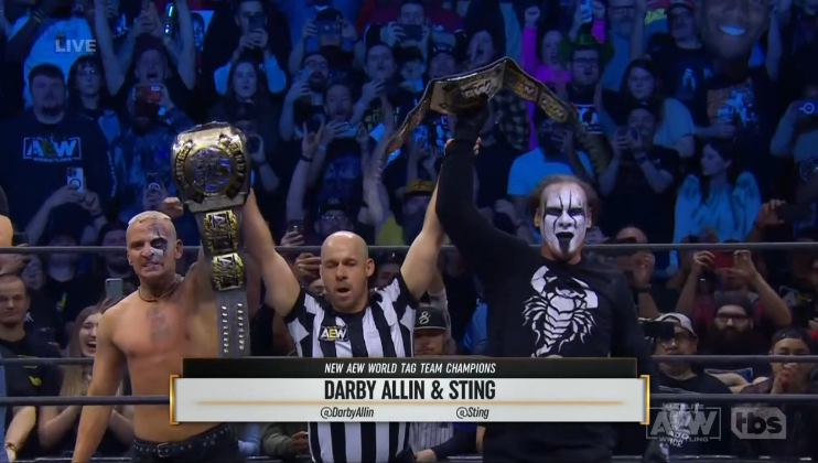 Sting & Darby Allin win Tag Team titles on AEW Dynamite