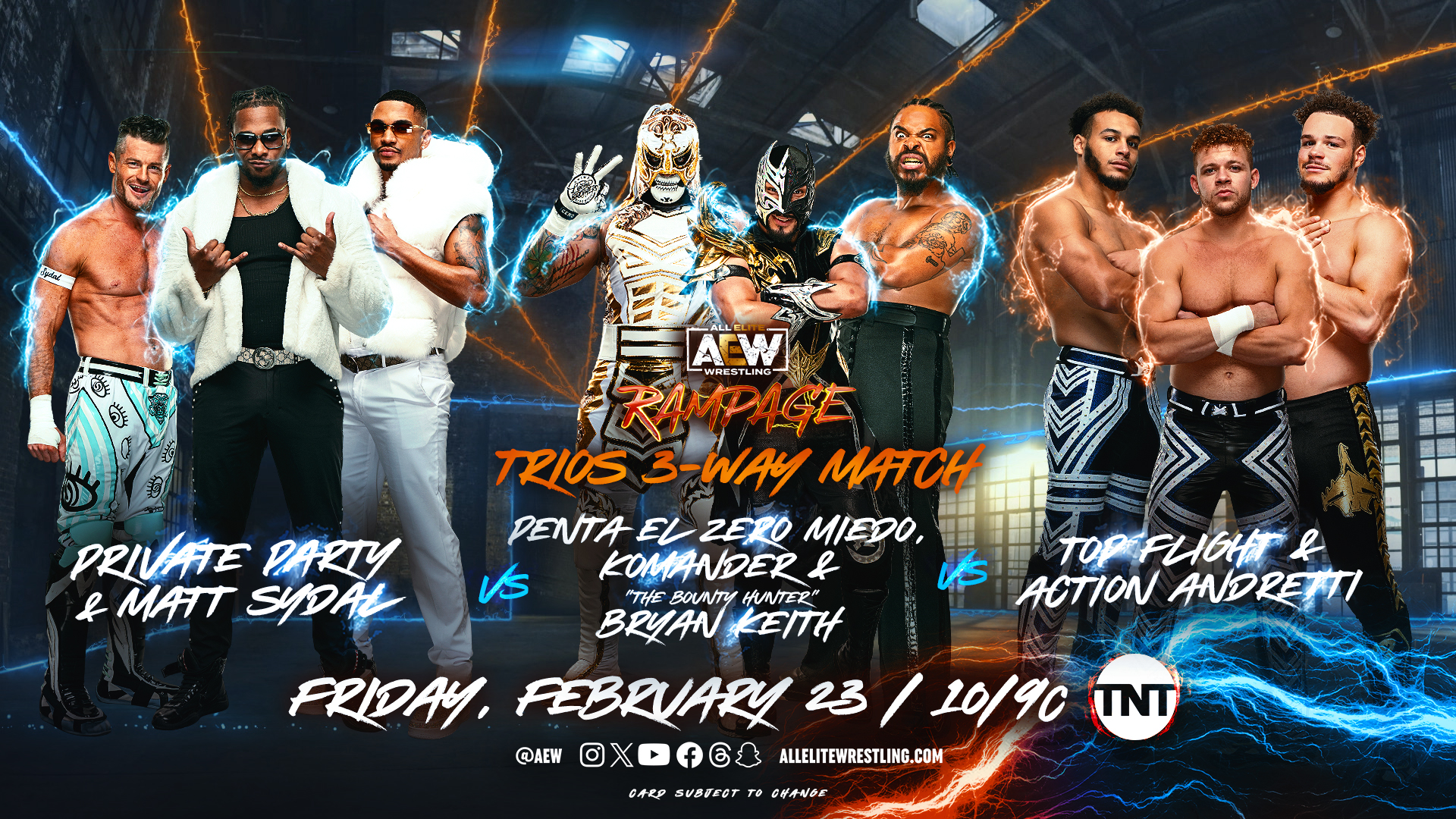 AEW Rampage live results: Trios three-way