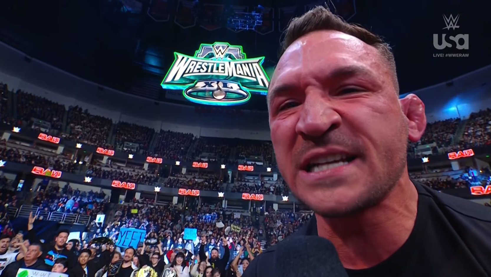 Michael Chandler on WWE Raw promo: ‘I was thrown into the fire’