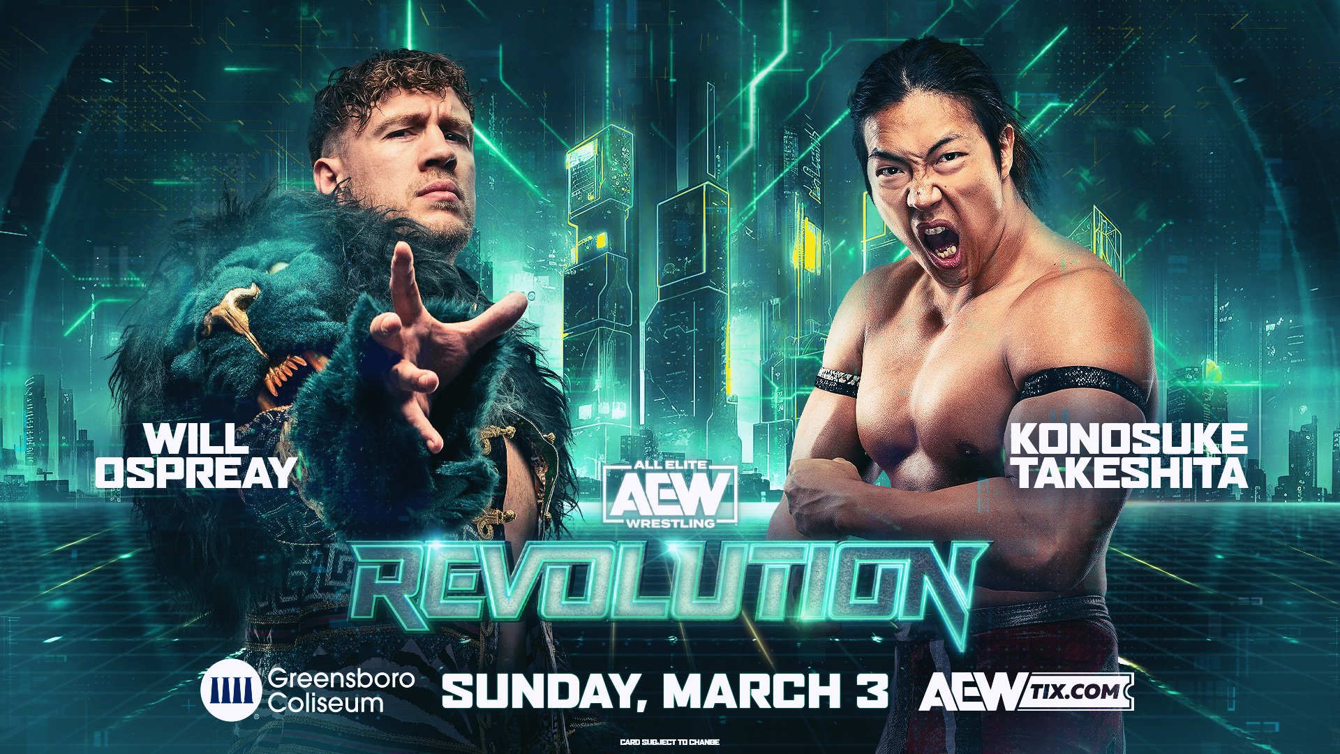 Will Ospreay vs. Konosuke Takeshita announced for AEW Revolution