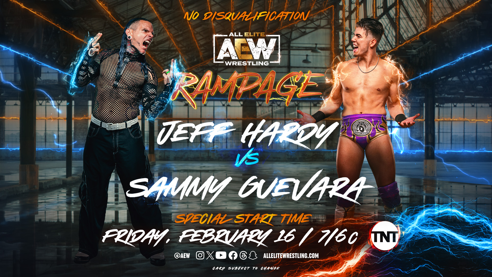 AEW Rampage live results: Jeff Hardy vs. Sammy Guevara no DQ match