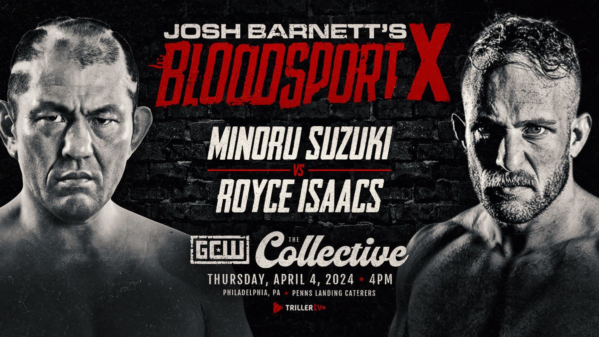 Minoru Suzuki vs. Royce Isaacs announced for Josh Barnett’s Bloodsport X
