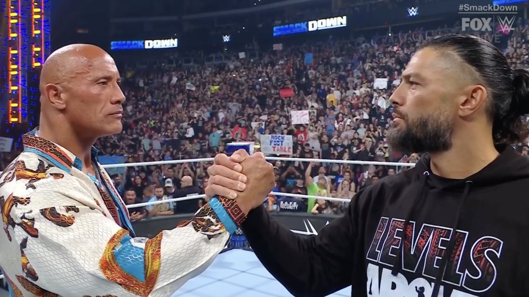 The Rock & Roman Reigns issue WWE WrestleMania 40 night one challenge