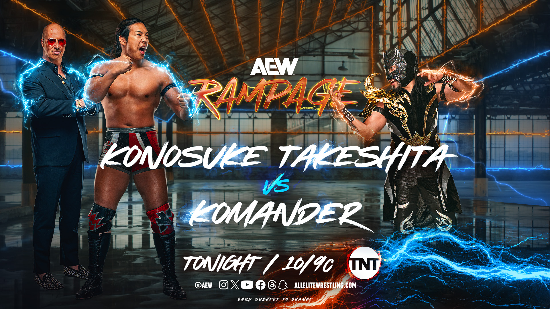 AEW Rampage live results: Takeshita vs. Komander