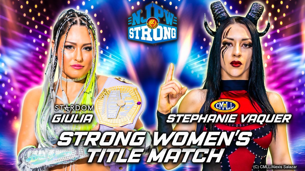 Giulia to defend NJPW Strong Women’s title against Stephanie Vaquer