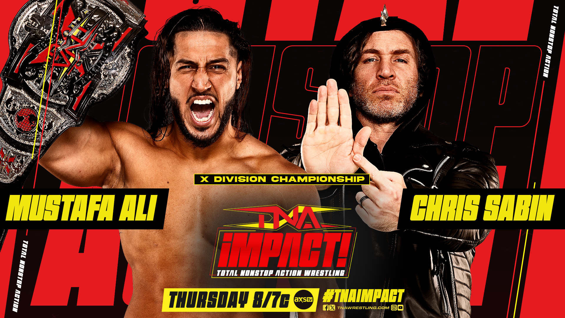 Mustafa Ali vs. Chris Sabin X-Division title match set for TNA Impact