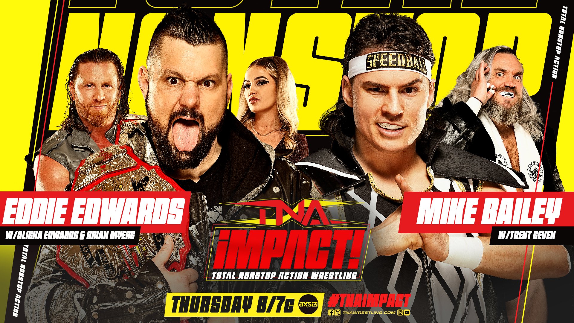 Mike Bailey vs. Eddie Edwards, Chris Sabin vs. Steve Maclin set for TNA Impact