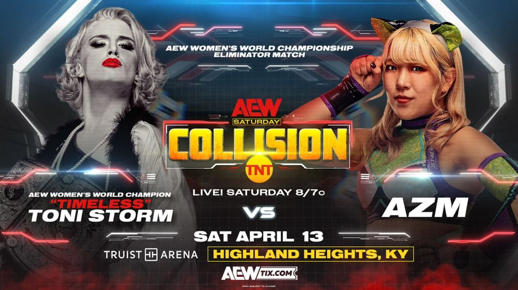Toni Storm vs. AZM title eliminator announced for AEW Collision