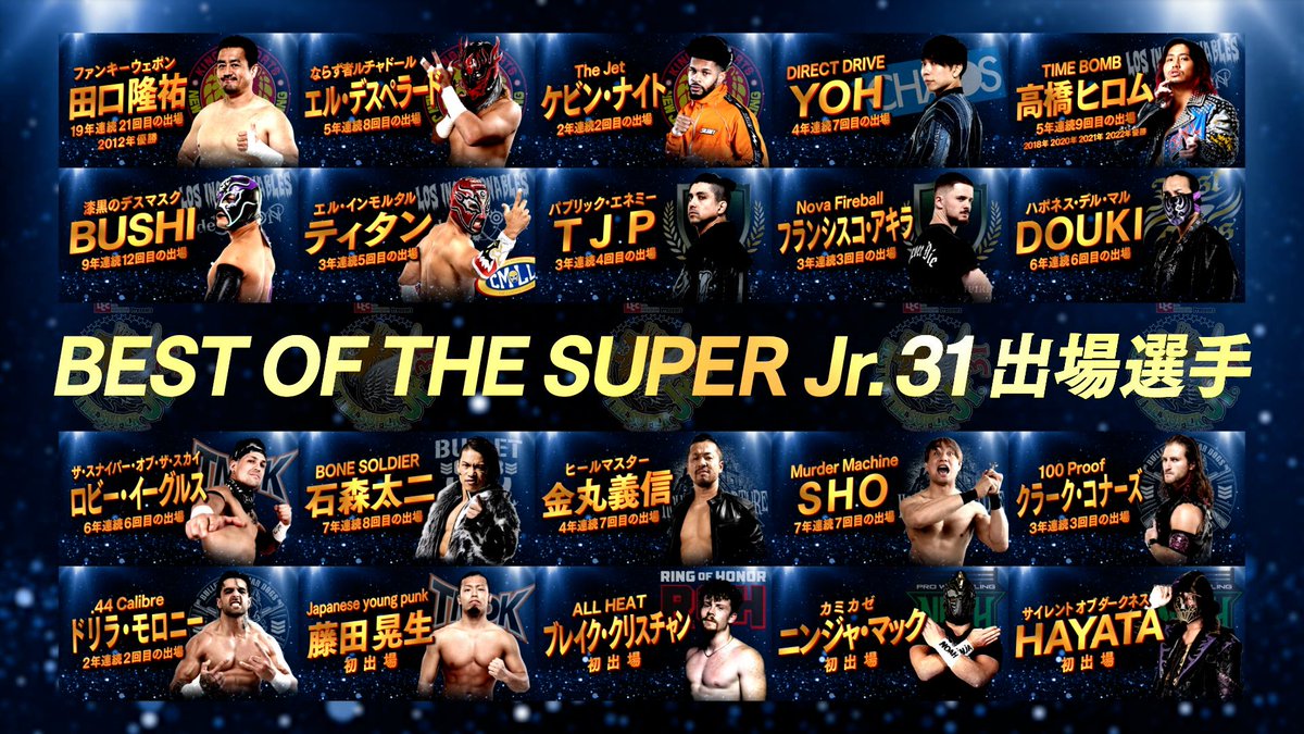 NJPW reveals Best of the Super Juniors 31 lineup