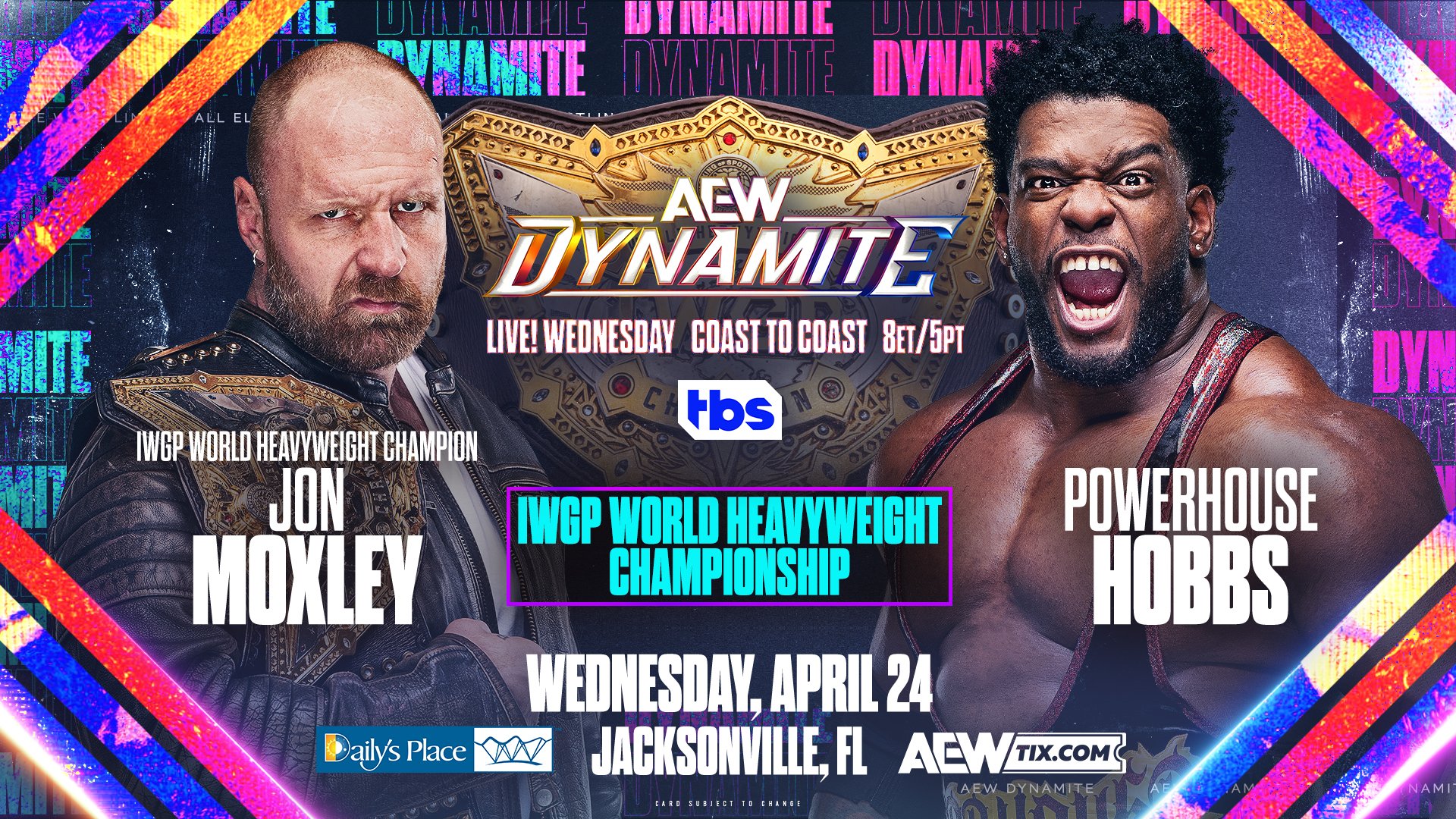 AEW Dynamite live results: Moxley vs. Hobbs IWGP World title match