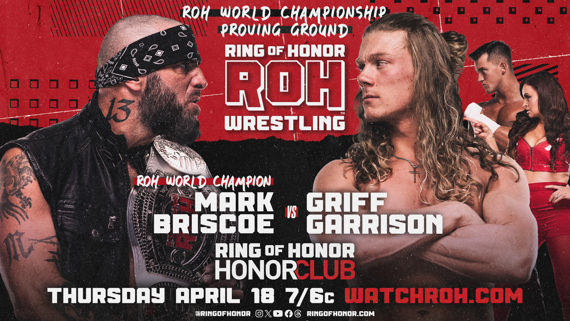 Ring of Honor TV live results: Mark Briscoe vs. Griff Garrison