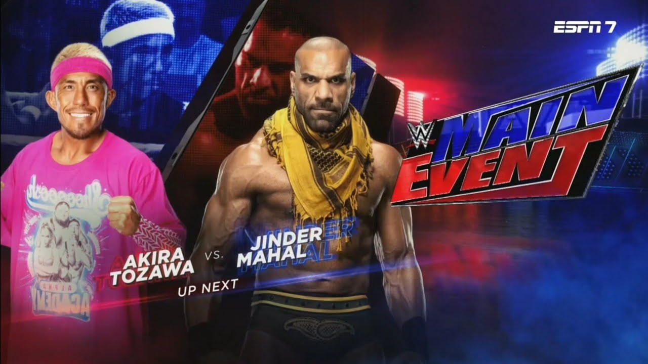 WWE Main Event results: Jinder Mahal vs. Akira Tozawa