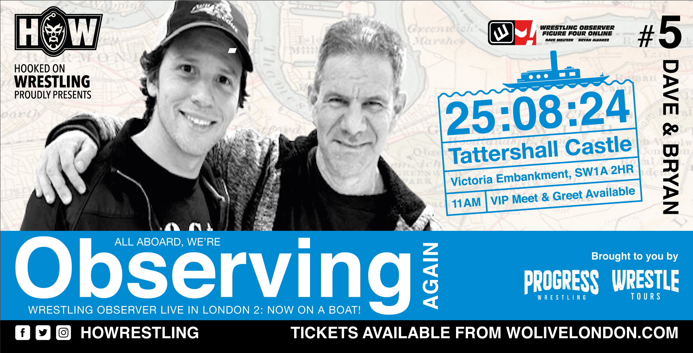Join Dave Meltzer & Bryan Alvarez for Wrestling Observer Radio: Live in London 2