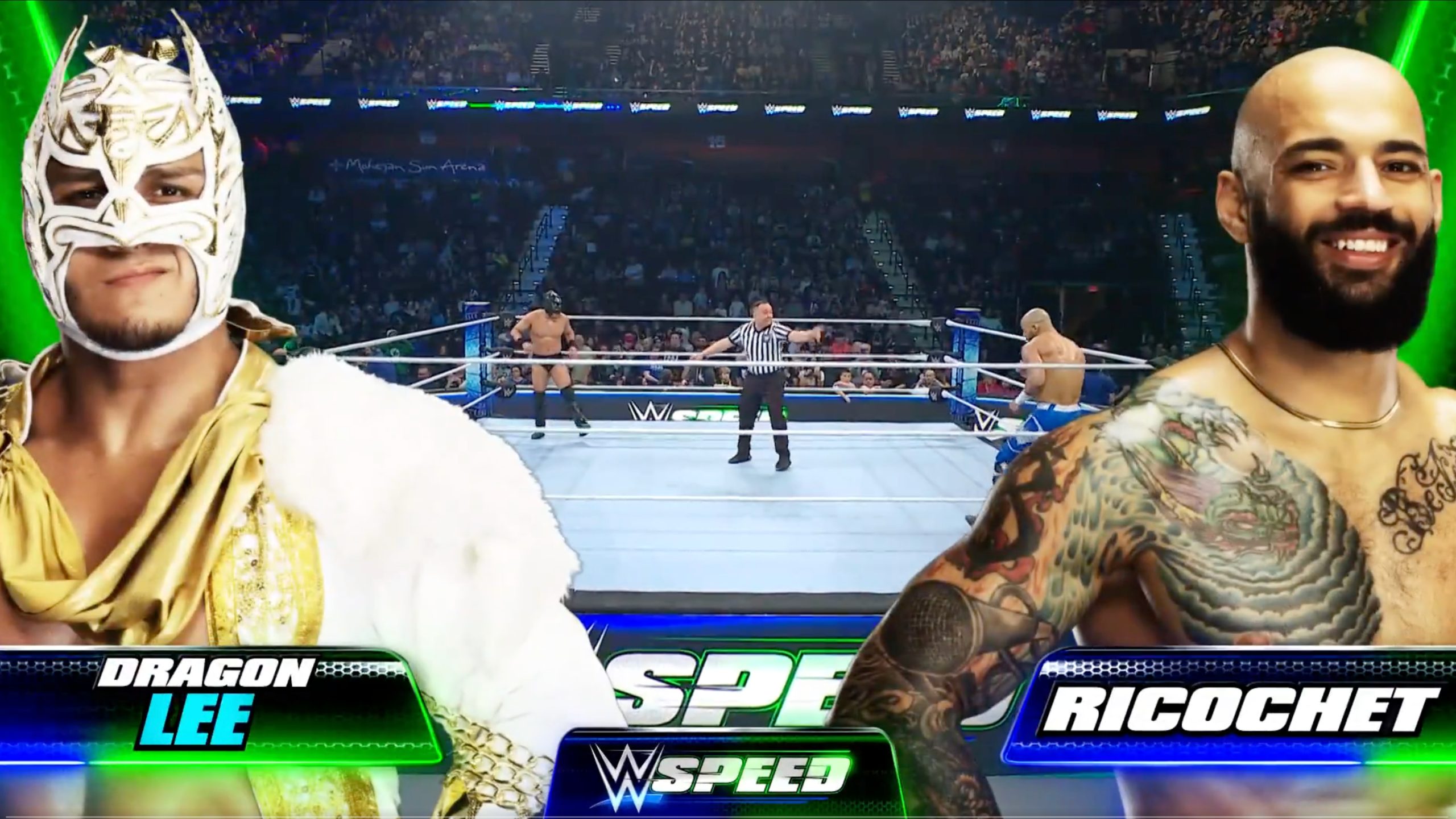 Ricochet, Bronson Reed advance in WWE Speed title tournament on debut episode