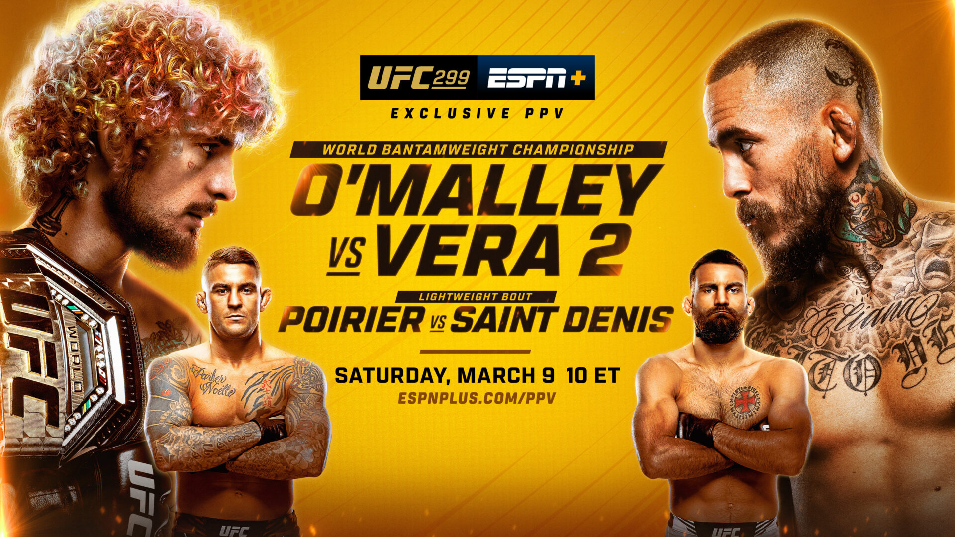 UFC 299 live results: Sean O’Malley vs. Marlon Vera 2