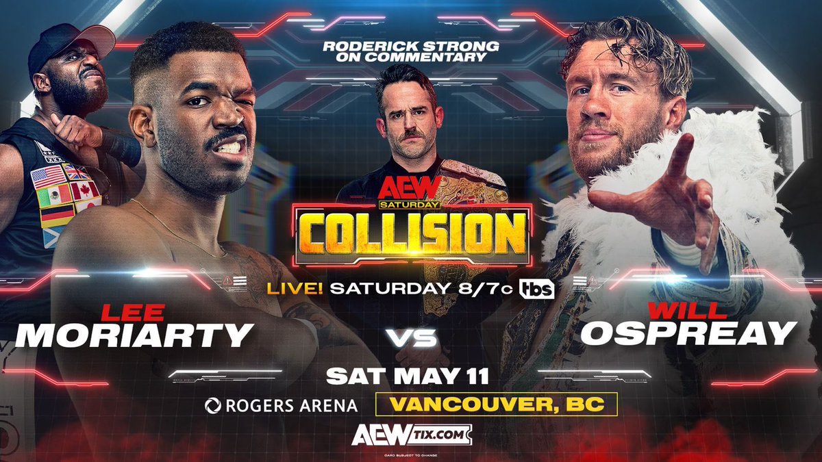 Will Ospreay to face Lee Moriarty on AEW Collision
