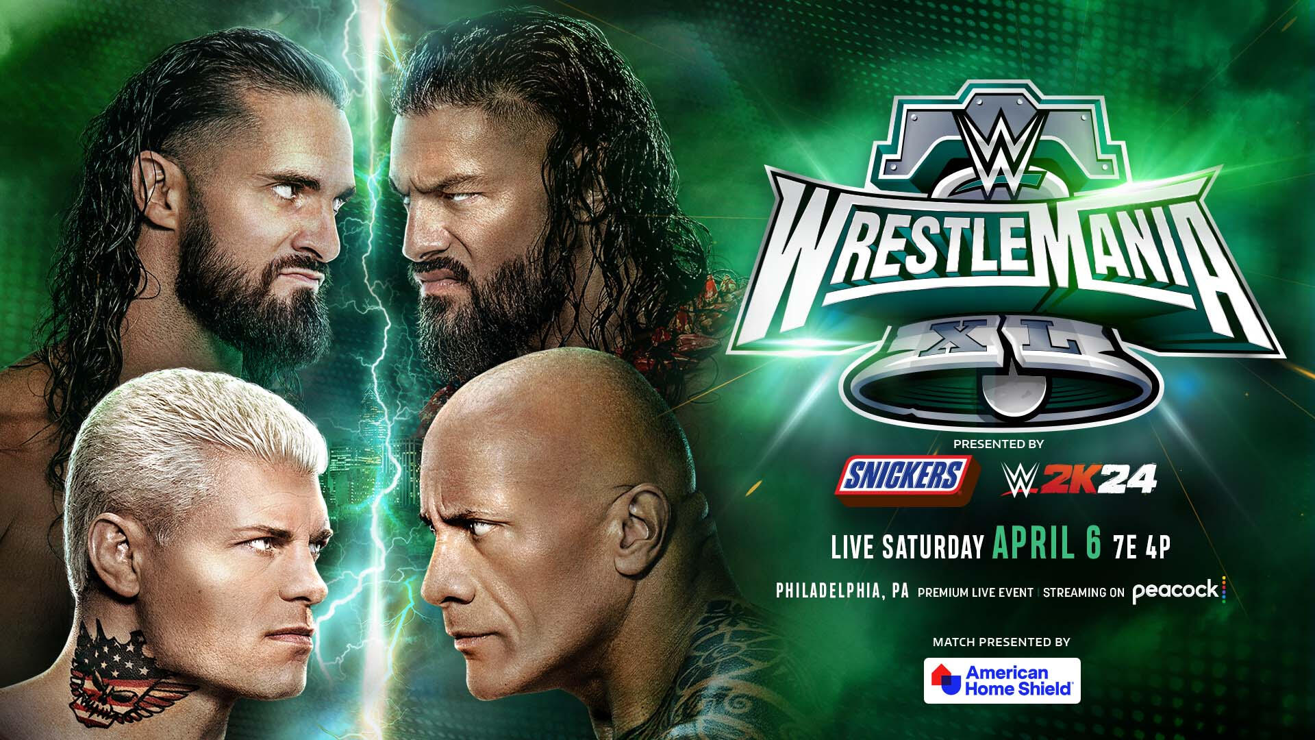 WWE WrestleMania 40 night one live results: The Rock & Reigns vs. Rhodes & Rollins