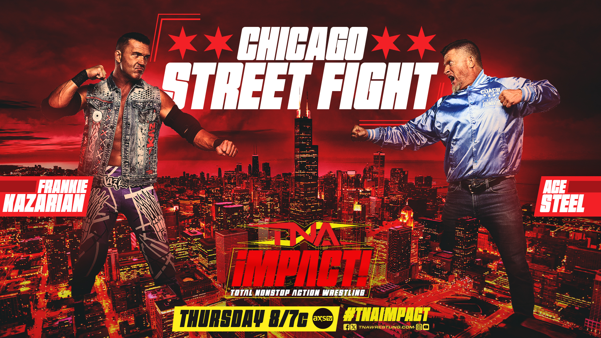 TNA Impact live results: Frankie Kazarian vs. Ace Steel Chicago street fight