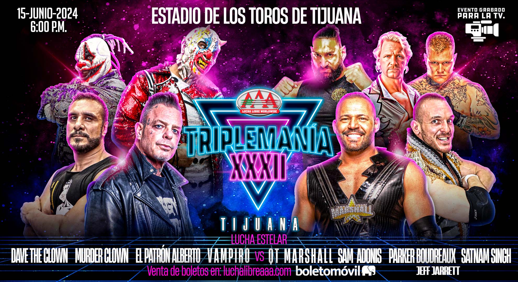 AAA TripleMania XXXII Tijuana notes: Satnam Singh pins Vampiro, mysterious eye angle