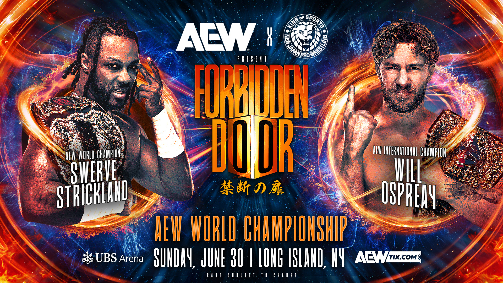 AEW x NJPW Forbidden Door live results: Swerve Strickland vs. Will Ospreay World title match