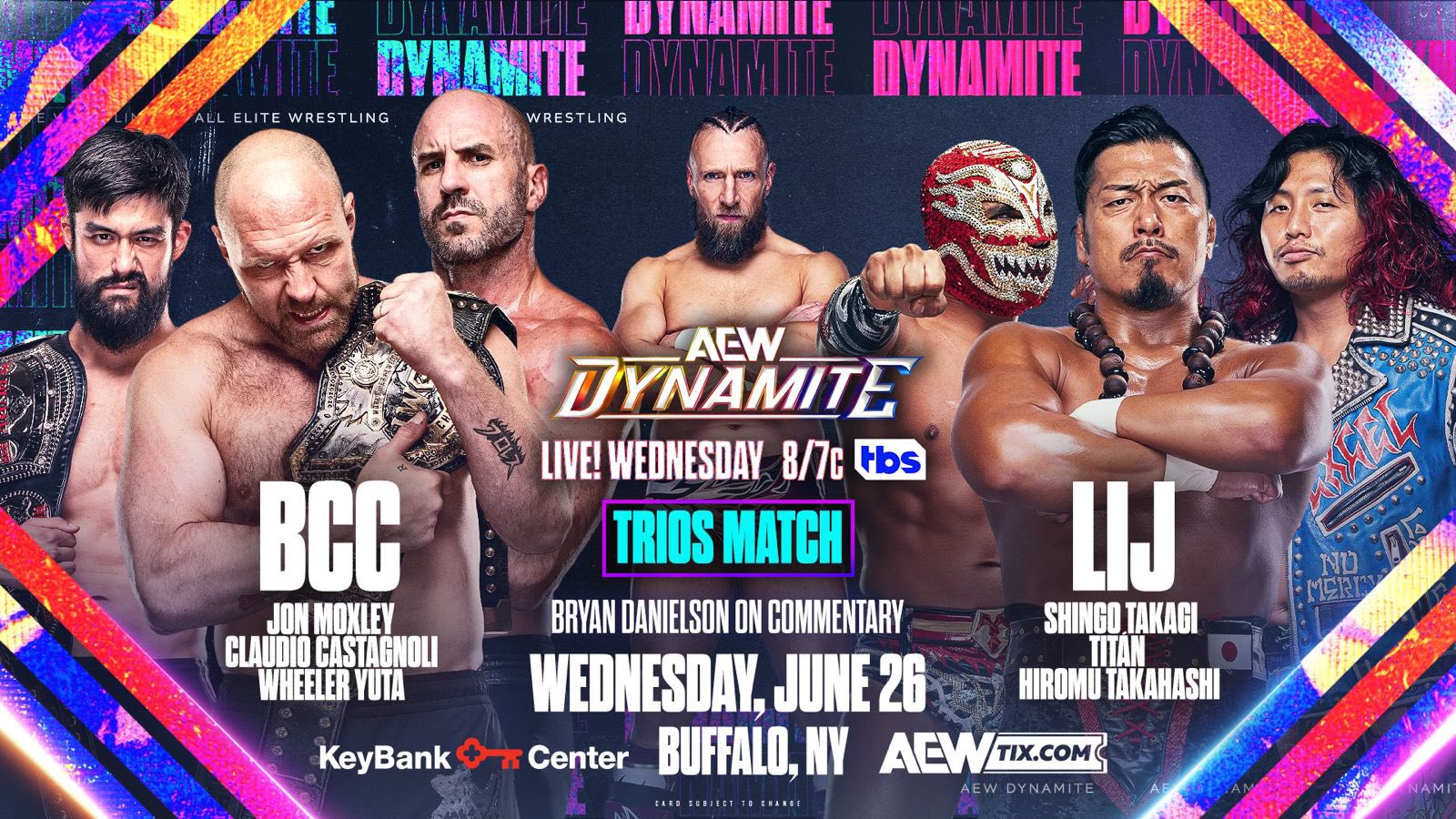 Blackpool Combat Club vs. LIJ six-man tag added to AEW Dynamite