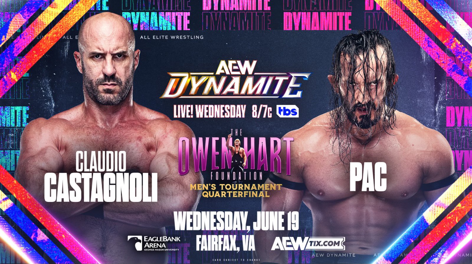 Claudio Castagnoli vs. PAC Owen Hart Cup match set for AEW Dynamite