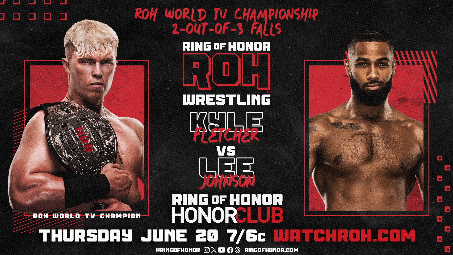 Ring of Honor TV live results: Kyle Fletcher vs. Lee Johnson best-of-three falls