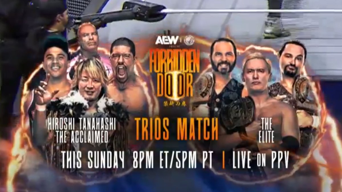 The Elite vs. The Acclaimed & Hiroshi Tanahashi added to AEW x NJPW Forbidden Door