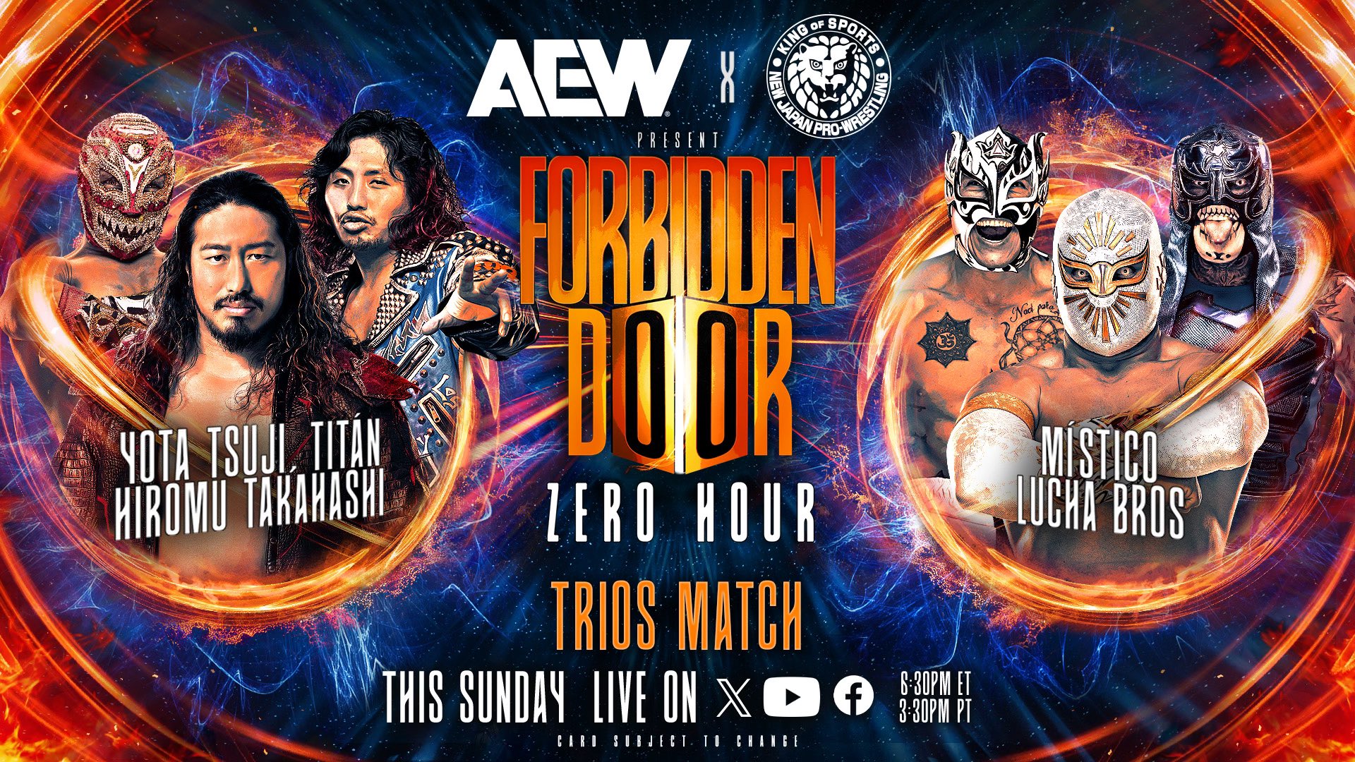 Two matches added to AEW x NJPW Forbidden Door Zero Hour