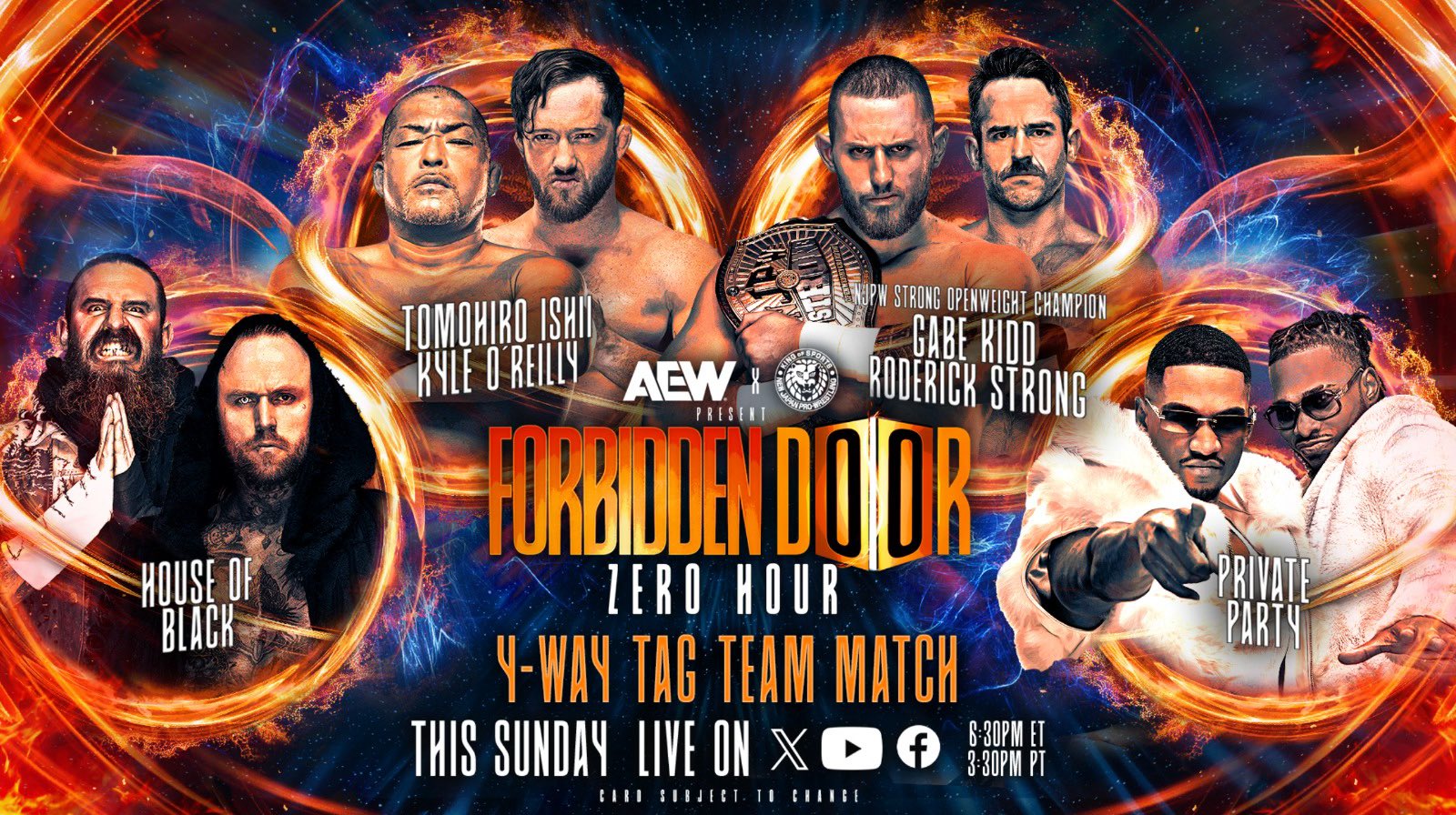 Four-way tag team match added to AEW x NJPW Forbidden Door Zero Hour