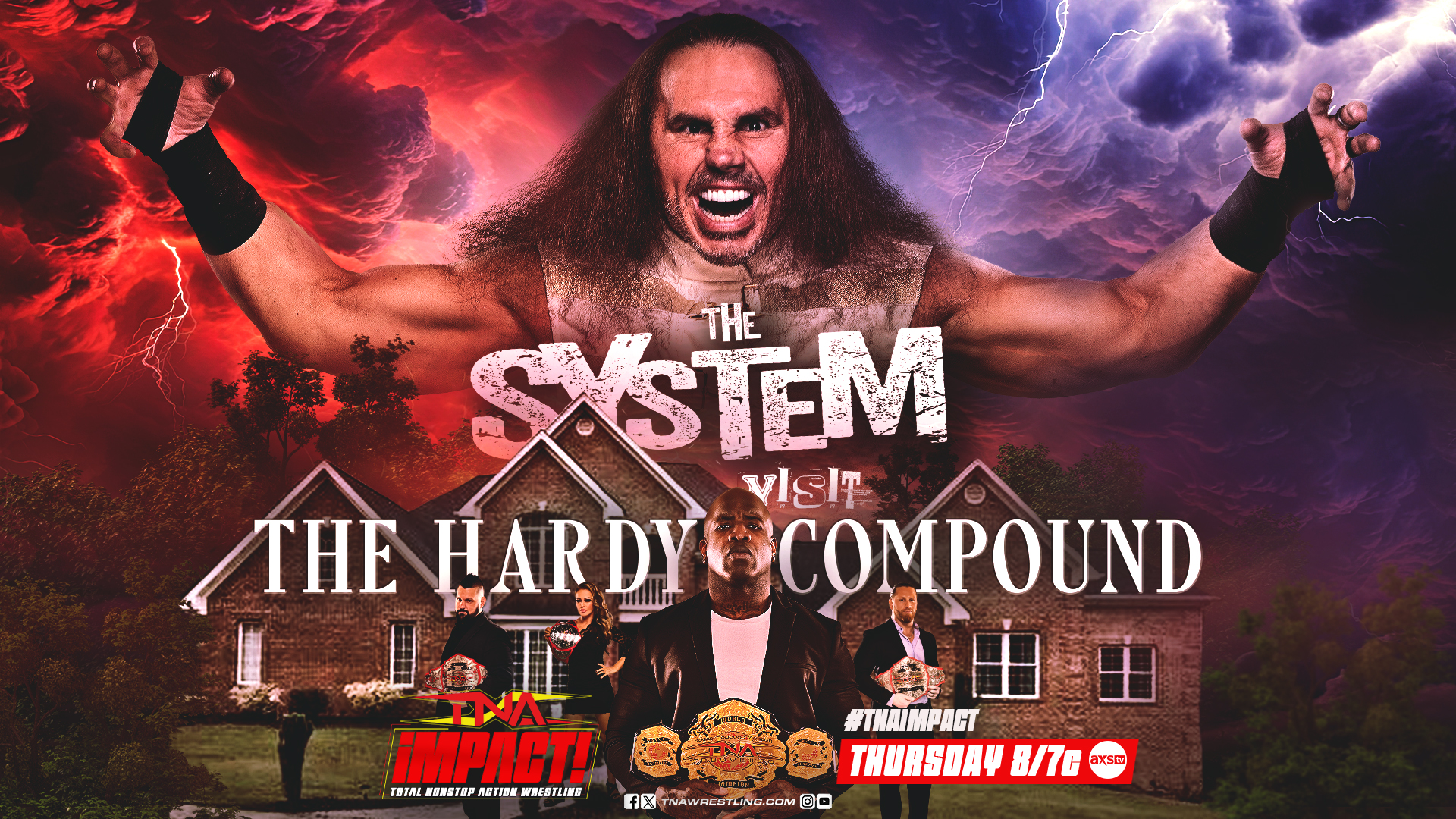 TNA Impact live results: The System visit the Hardy Compound