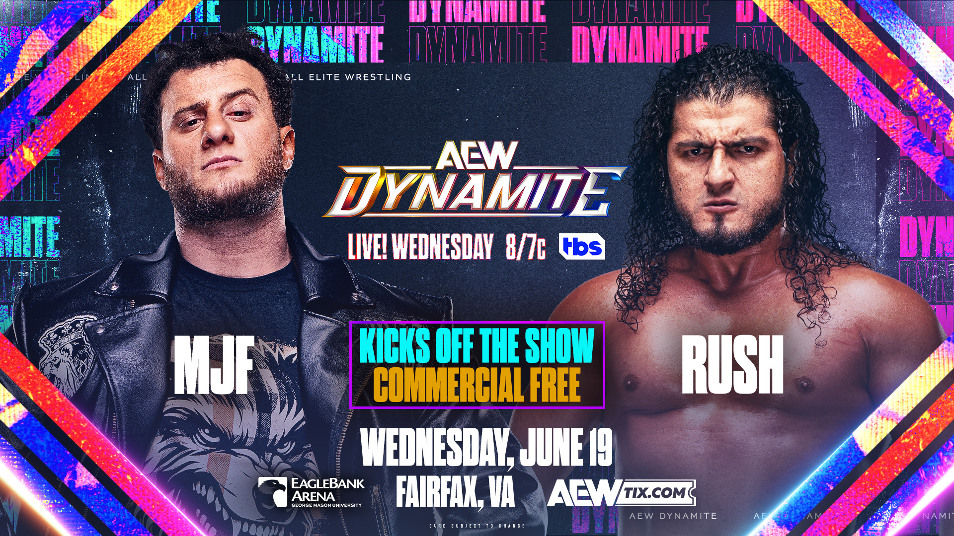 MJF vs. Rush commercial-free to kick off next AEW Dynamite