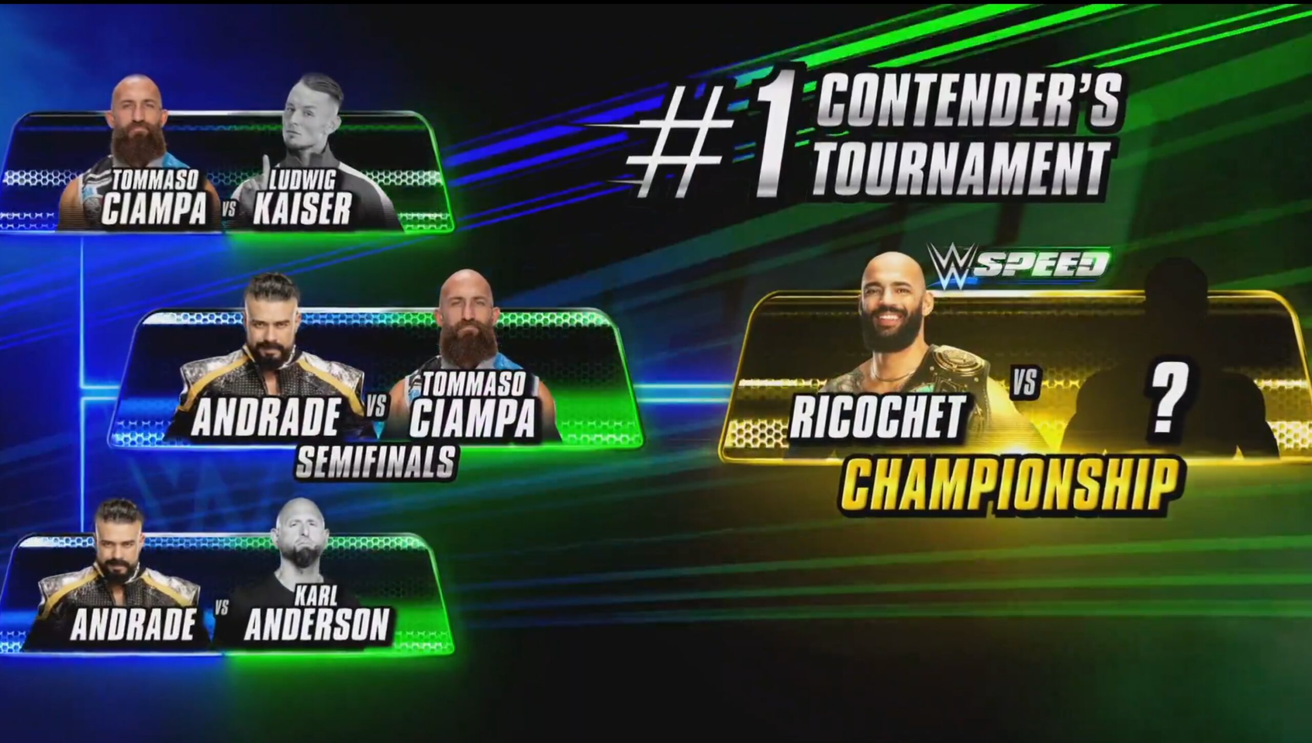 Andrade advances in WWE Speed contender’s tournament