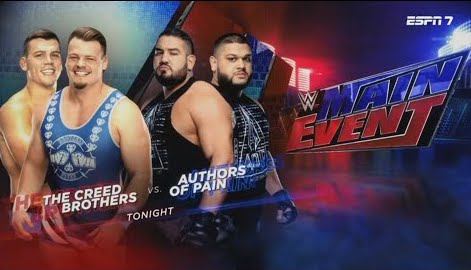 WWE Main Event results: The Creed Brothers vs. The Authors of Pain