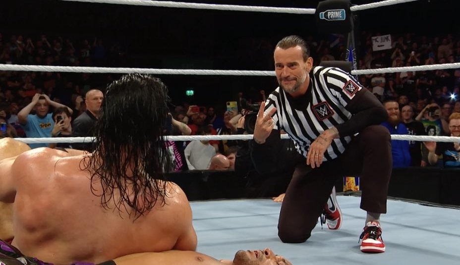 CM Punk interferes in WWE Clash at the Castle main event
