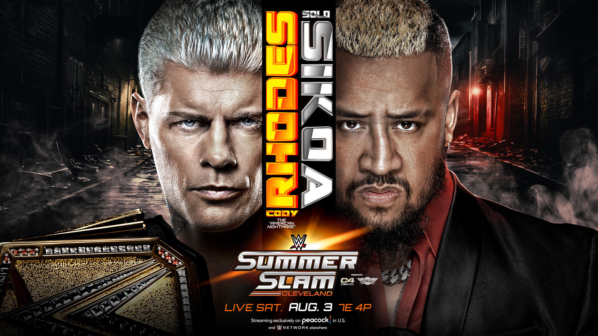 Cody Rhodes vs. Solo Sikoa Undisputed title match official for WWE SummerSlam