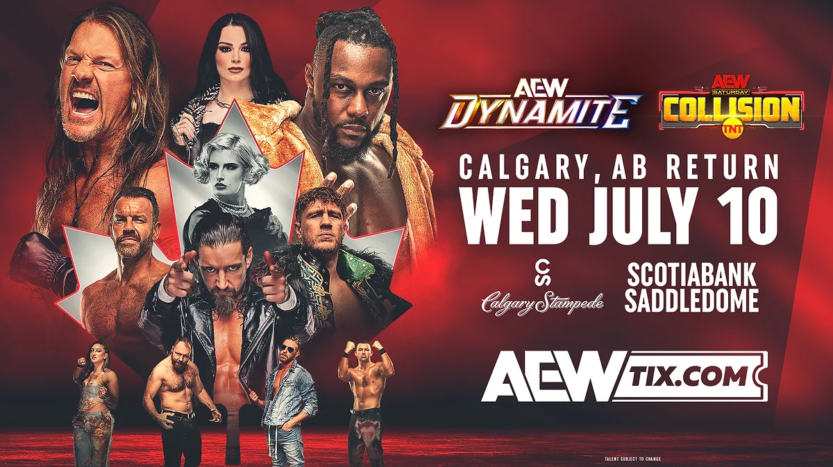 AEW Collision spoilers from Calgary, Alberta, Canada