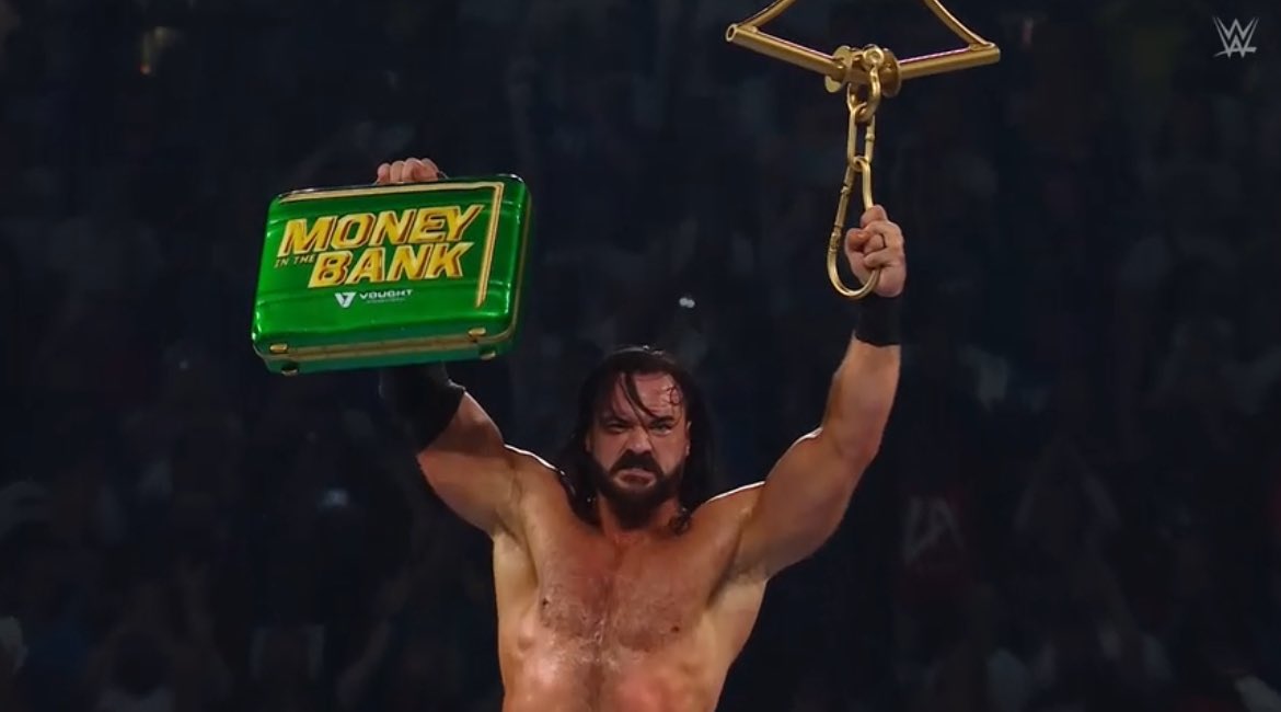 Drew McIntyre wins men’s WWE Money in the Bank ladder match