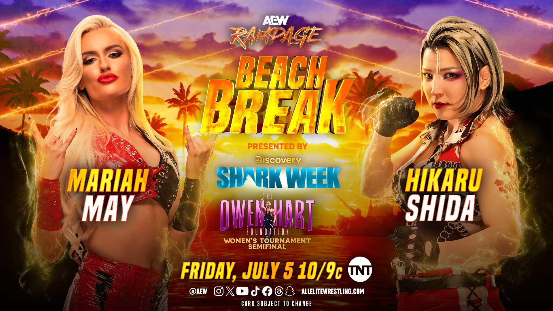 AEW Rampage Beach Break live results: Mariah May vs. Hikaru Shida